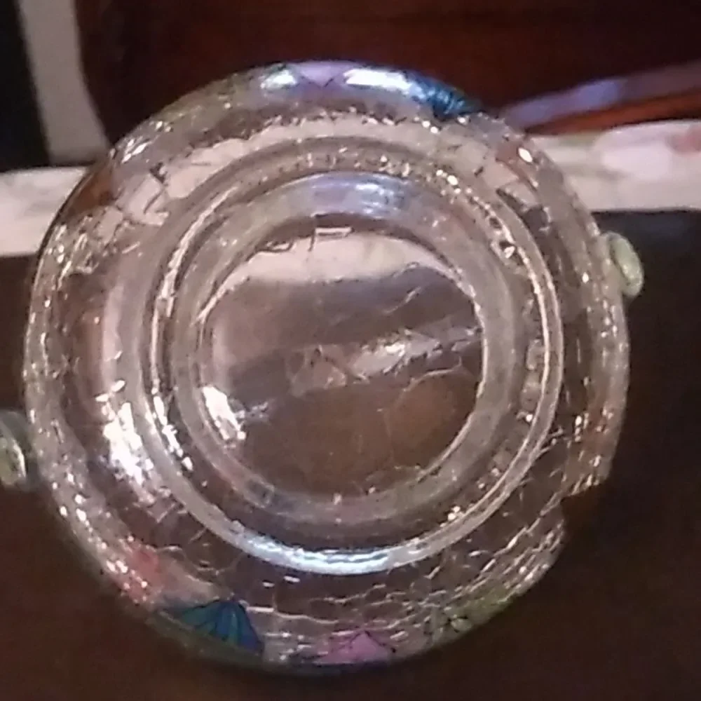 Christmas Glass Basket